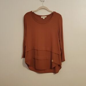 EuC Michael Kors Tiered Longsleeve  Tunic Top